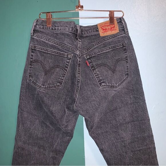 501 Levi Black Skinny Jeans Size 25 - Picture 5 of 9